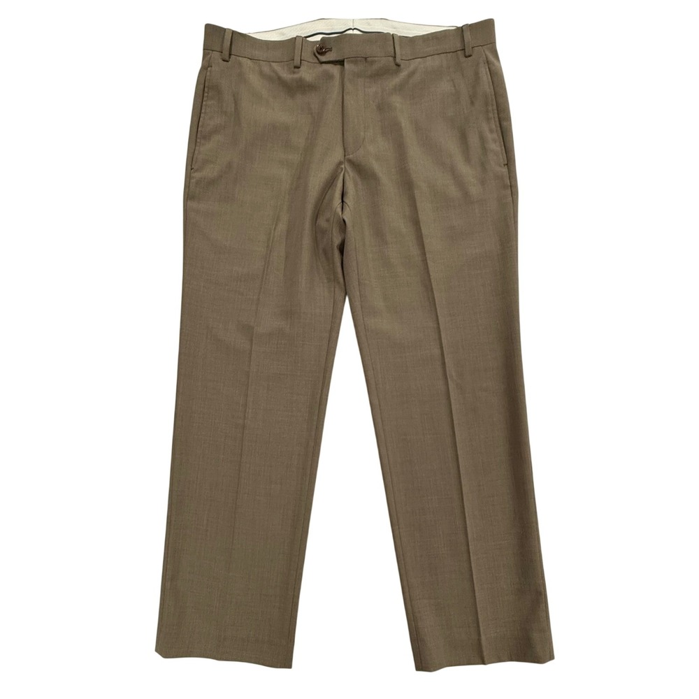 Lauren Ralph Lauren Men's Dress Pants 36x29 Brown Polyester Blend Trousers M65